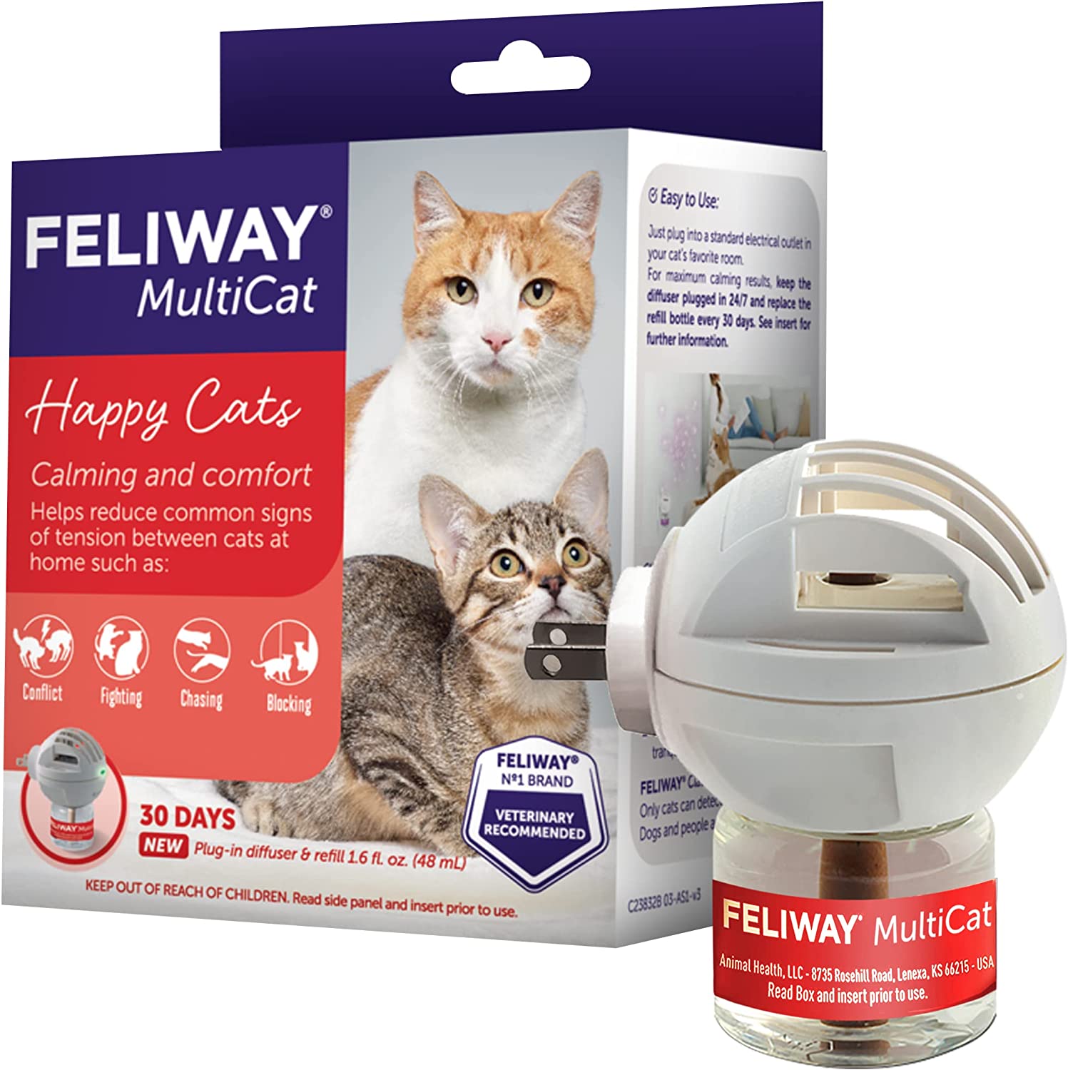 Feromona Gato Feliway Multicat Happy Cats 48 mL